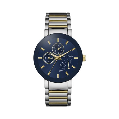 Bulova Mens Futuro Two-Tone Stainless Steel Bracelet Watch 40mm