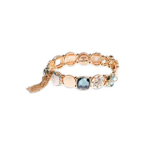 Lonna & lilly Gold-Tone Multi-Crystal Link Bracelet