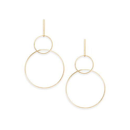 I.N.C. International Concepts Gold-Tone Interlocking Hoop Statement Earrings