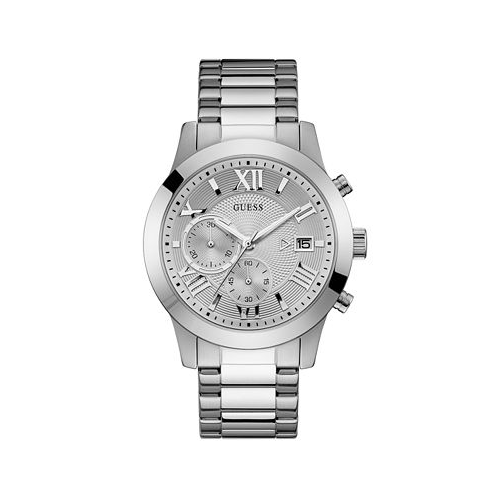GUESS Mens Chronograph Stainless Steel Bracelet Watch 45mm