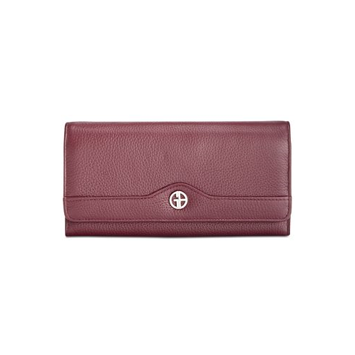 Giani Bernini Pebble Leather Receipt Wallet
