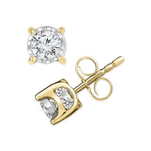 TruMiracle Diamond Stud Earrings (1/2 ct. t.w.) in 14k Gold