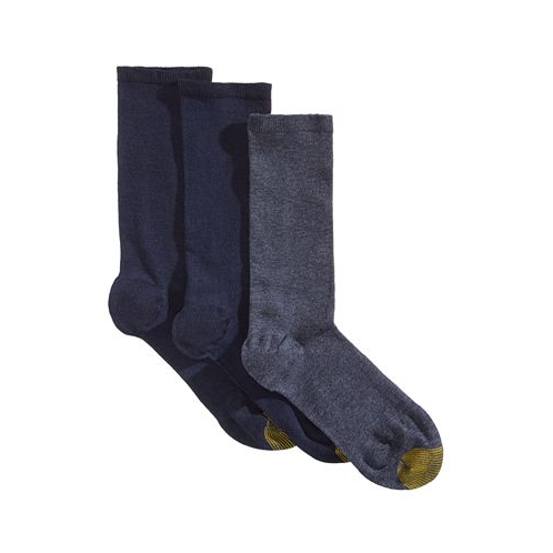 Gold Toe Womens Flat-Knit 3-Pk. Crew Socks
