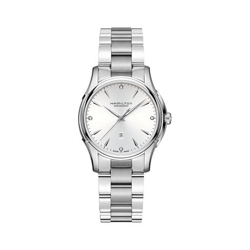 Hamilton Womens Swiss Automatic Jazzmaster Stainless Steel Bracelet Watch 34mm