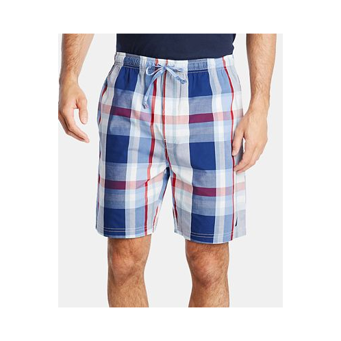 Nautica Mens Cotton Plaid Pajama Shorts