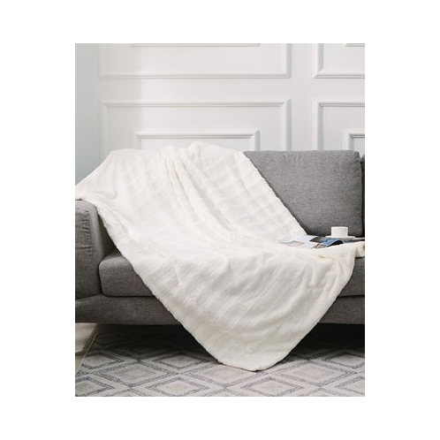 Cheer Collection Ultra Soft Faux Fur to Microplush 60 x 70 Reversible Cozy Warm Throw Blanket