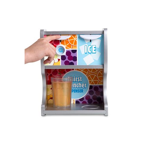 Melissa and Doug Melissa & Doug Wooden Thirst Quencher Drink Dispenser with Cups Juice Inserts Ice Cubes