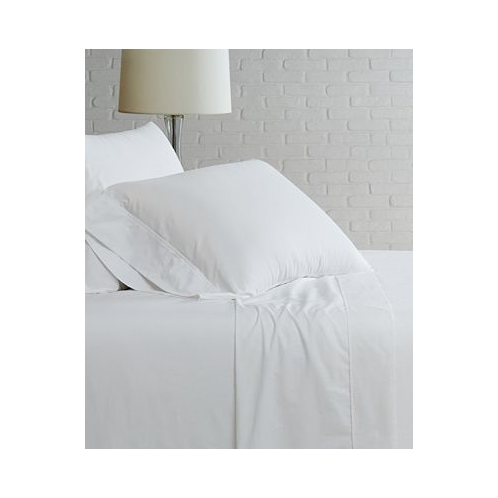 Brooklyn Loom Solid Cotton Percale Twin Sheet Set