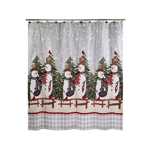 Avanti Country Friends Holiday Resin Shower Curtain 72 x 72