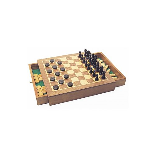 Areyougame House of Marbles Deluxe Wooden Chess/Checkers/Draughts