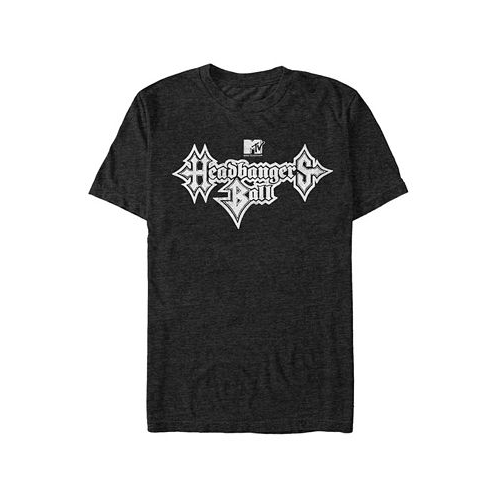 Fifth Sun Mens Headbangers Ball Metal Text Short Sleeve T- shirt