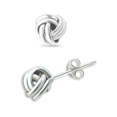 Giani Bernini Double Love Knot Stud Earrings in Silver or 18k Gold Over Silver