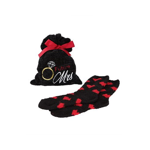 MeMoi Future Mrs. Cosy Womens Socks with Gift Bag Set of 2