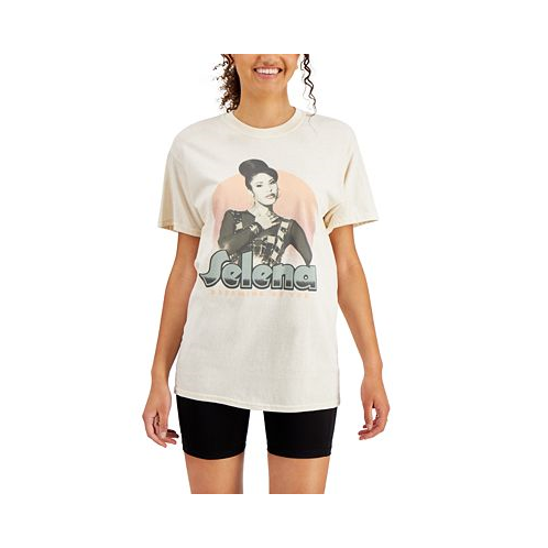 Hybrid Love Tribe Juniors Cotton Selena Graphic-Print T-Shirt