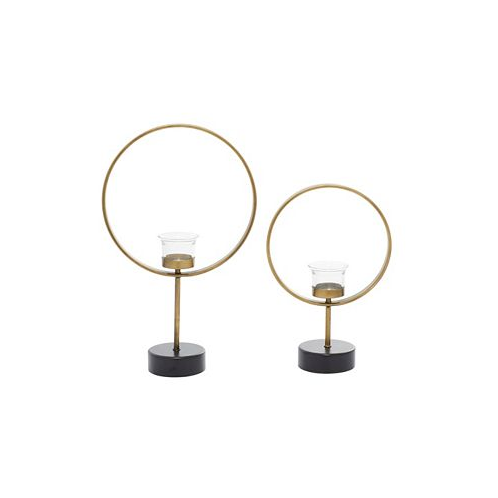 Rosemary Lane Contemporary Candle Holder Set of 2