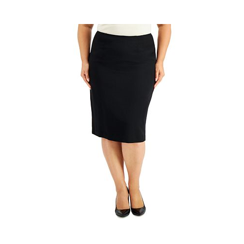 Kasper Plus Size Skimmer Skirt