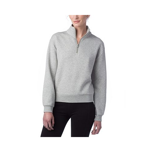 Alternative Apparel Womens Cozy Fleece Mock-Neck Sweatshirt