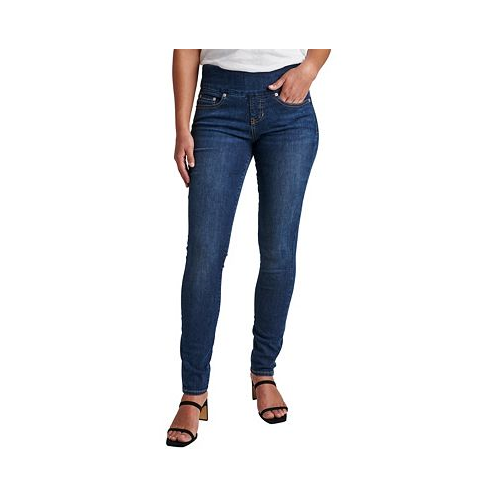 JAG Jeans Womens Nora Mid Rise Skinny Pull-On Jeans