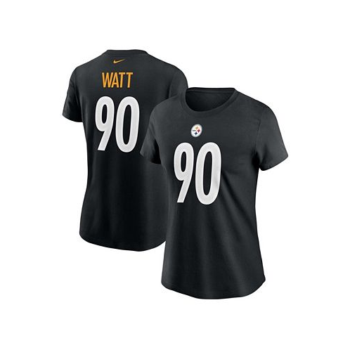 Nike Womens T.J. Watt Black Pittsburgh Steelers Name Number T-shirt