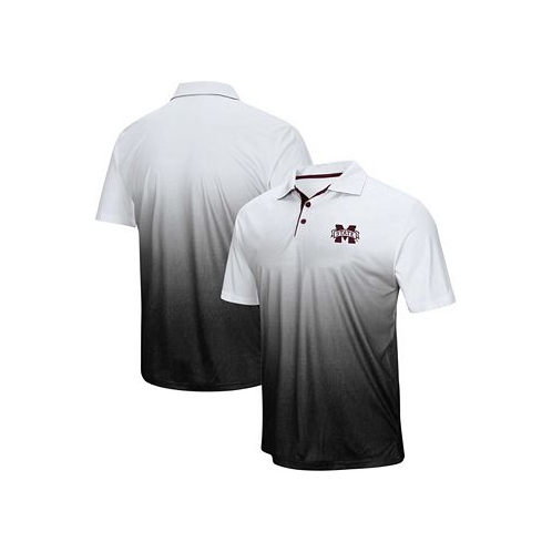 Colosseum Mens Gray Mississippi State Bulldogs Magic Team Logo Polo Shirt