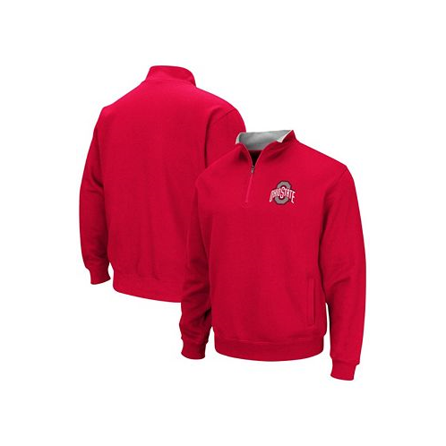 Colosseum Mens Scarlet Ohio State Buckeyes Tortugas Team Logo Quarter-Zip Jacket