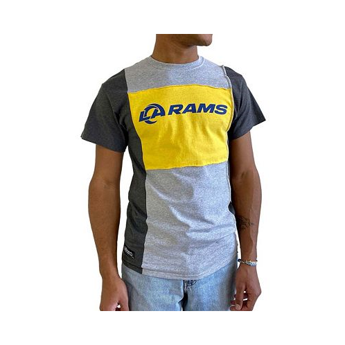 Refried Apparel Mens Heathered Gray Los Angeles Rams Split T-shirt