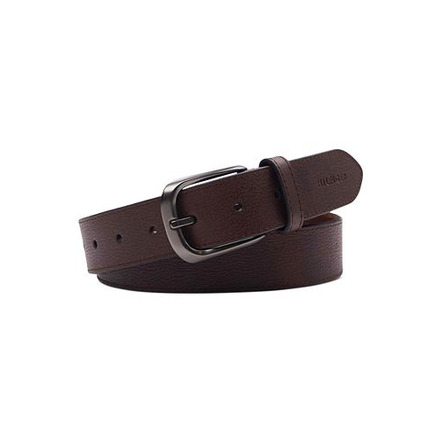 Tommy Hilfiger Mens Enamel Logo Ornament Casual Leather Belt