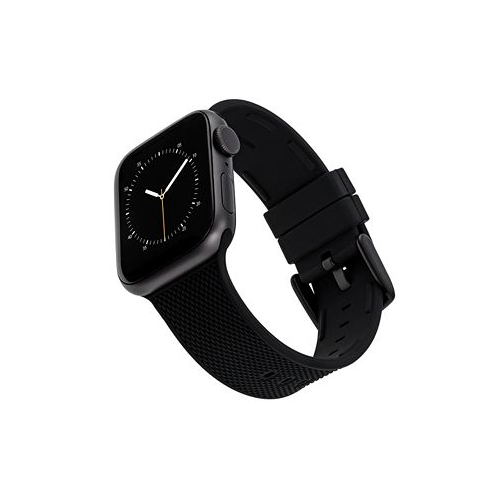 WITHit Black Woven Silicone Band Compatible with 42/44/45/Ultra/Ultra 2 Apple Watch
