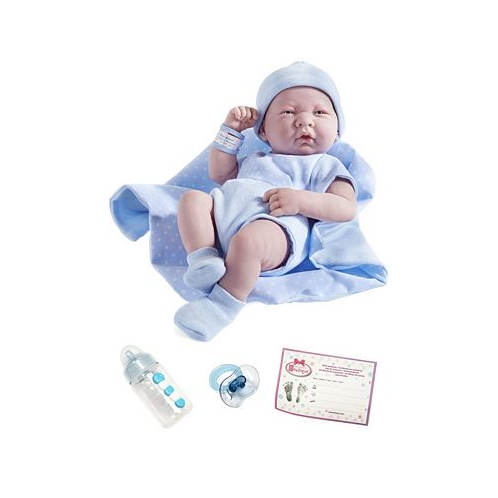 JC TOYS La Newborn14 Real Boy Baby Doll Blue Outfit