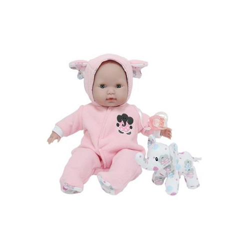 JC TOYS Berenguer Boutique 15 Soft Body Baby Doll Elephant Pink Outfit