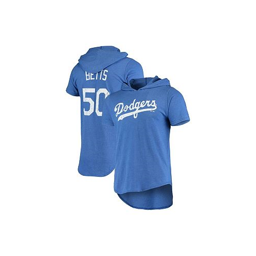 Majestic Mens Mookie Betts Royal Los Angeles Dodgers Softhand Player Hoodie T-shirt