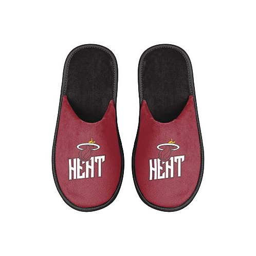 FOCO Mens Miami Heat Scuff Slide Slippers