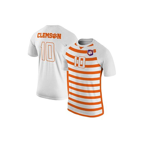 Original Retro Brand Mens Number 10 White Clemson Tigers Soccer Jersey