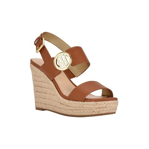 Tommy Hilfiger Womens Kahdy Logo Wedge Sandals