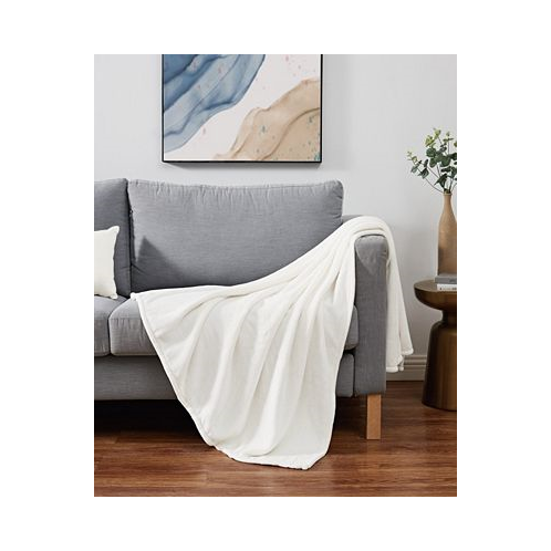 Cannon Solid Plush Oversized Throw 60 x 80
