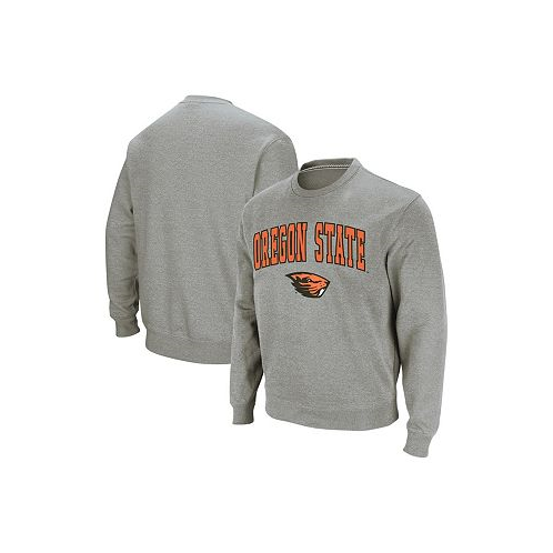 Colosseum Mens Oregon State Beavers Arch & Logo Tackle Twill Pullover Sweatshirt