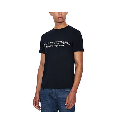 A|X Armani Exchange Mens Milano New York Logo Graphic T-Shirt