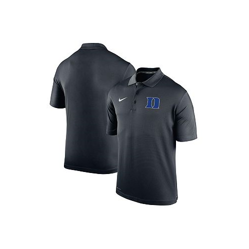 Nike Mens Black Duke Blue Devils Big and Tall Primary Logo Varsity Performance Polo Shirt