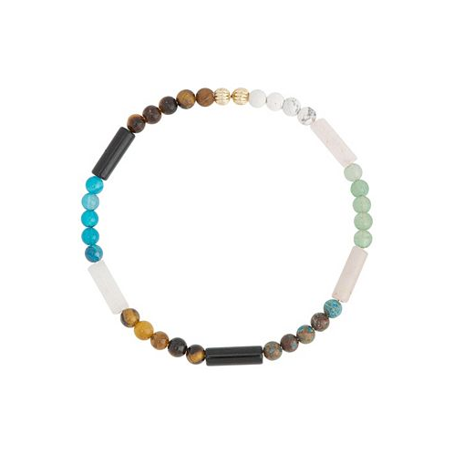 Macys Multi Colored Bead Stretch Bracelet