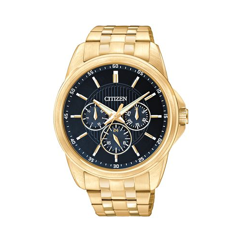 Citizen Mens Gold-Tone Stainless Steel Bracelet Watch 42mm AG8342-52L