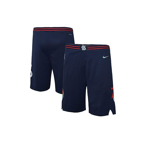 Nike Big Boys Navy Philadelphia 76ers 2021/22 City Edition Courtside Swingman Shorts