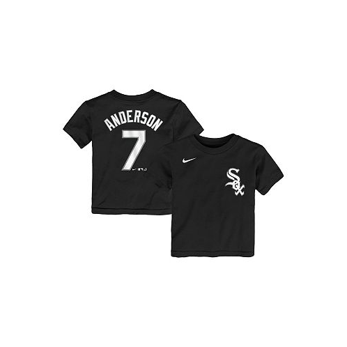 Nike Toddler Girls and Boys Tim Anderson Black Chicago White Sox Player Name & Number T-shirt