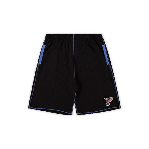 Profile Mens Black St. Louis Blues Big and Tall French Terry Shorts