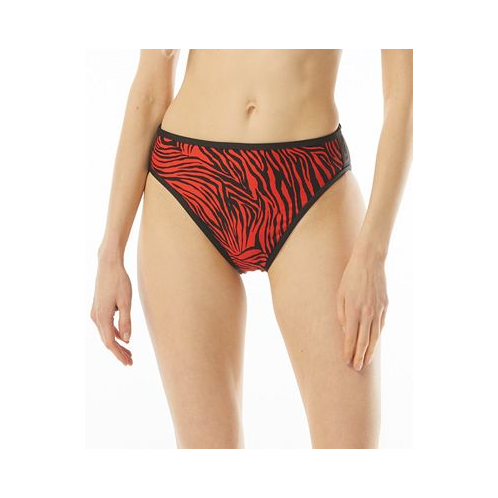 Michael Kors Womens Printed High Leg Bikini Bottoms