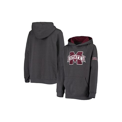 Stadium Athletic Big Boys Charcoal Mississippi State Bulldogs Big Logo Pullover Hoodie