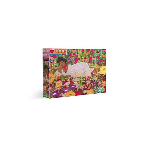 Eeboo Enchantmints Piece and Love Woman in Flowers 1000 Piece Jigsaw Puzzle Set 23 x 23