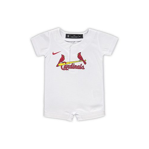 Nike Newborn and Infant Boys and Girls White St. Louis Cardinals Official Jersey Romper