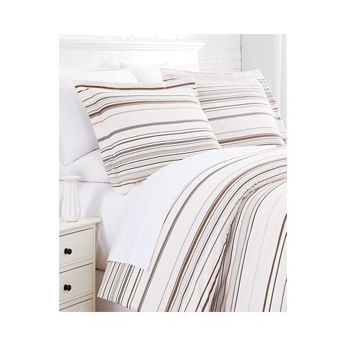 Southshore Fine Linens Stripe 3 Piece Comforter and Sham Set Twin
