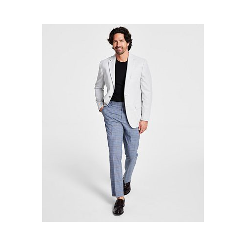 Tommy Hilfiger Mens Modern-Fit Grey Weave Sport Coat