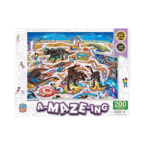 Masterpieces A-Maze-ing - Dinosaur Museum 200 Piece Jigsaw Puzzle
